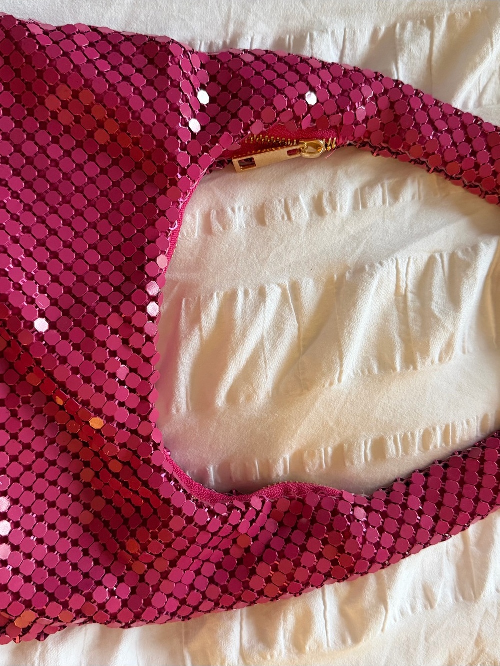 Fuchsia Sequin Women's Stylish Shoulder Bag